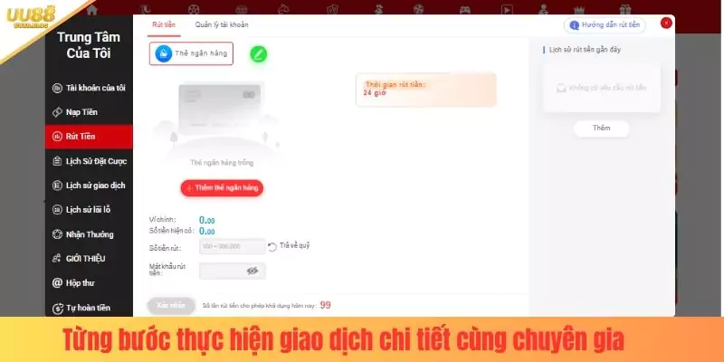 Từng bước thực hiện giao dịch chi tiết cùng chuyên gia